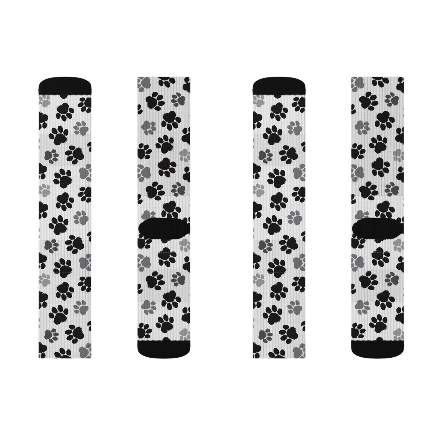 Dog Paw Print Socks – Comfy, Stylish & Fun for Pet Lovers (3 Sizes)