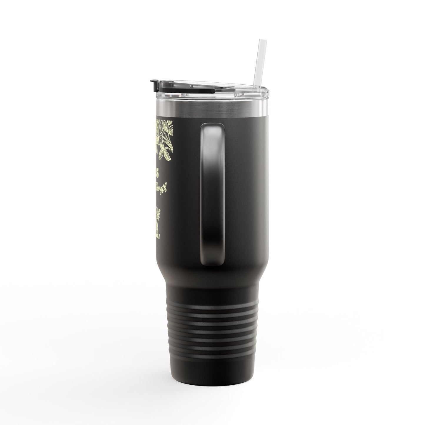2025 Year of Strength Insulated Travel Mug Motivational Stainless-Stee Tumbler Hot and Cold Drinks 40oz Double Wall Thermos