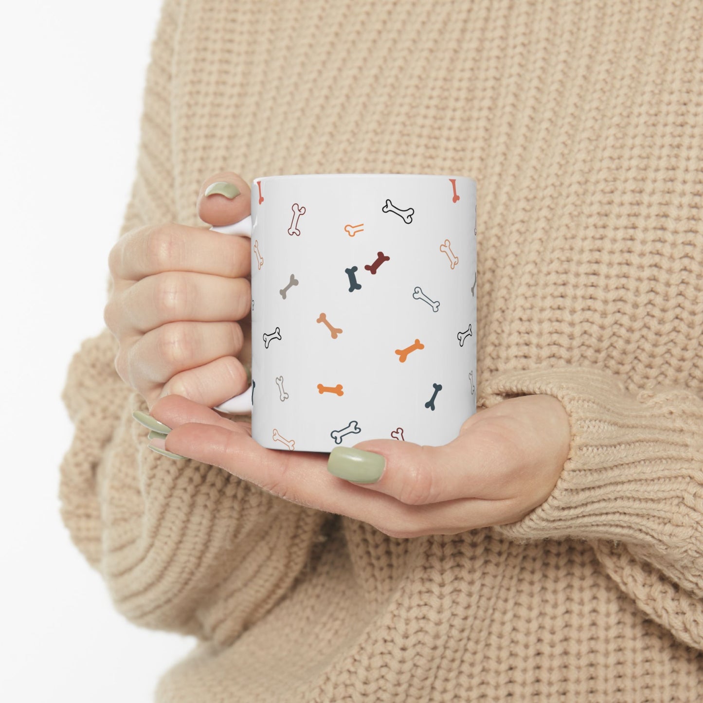 Dog Bone Coffee Mug – Cute Ceramic Pet Lover’s Gift, 11oz & 15oz