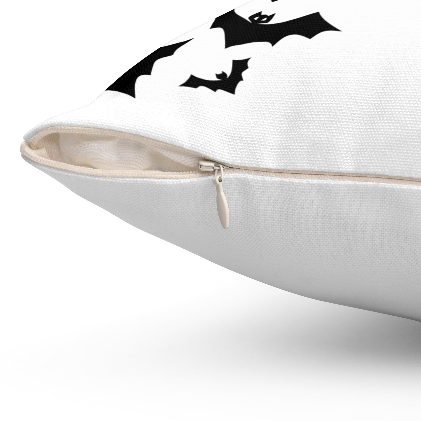 Halloween Black Cat Pillow | Unique Decor with Playful Bat Graphics | Perfect for Cat Lovers!