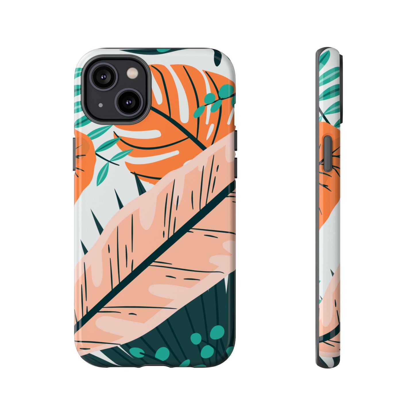"Vibrant Tropical-Themed Phone Case β Perfect for Summer Adventures! (Fits iPhone 12 to iPhone 15)