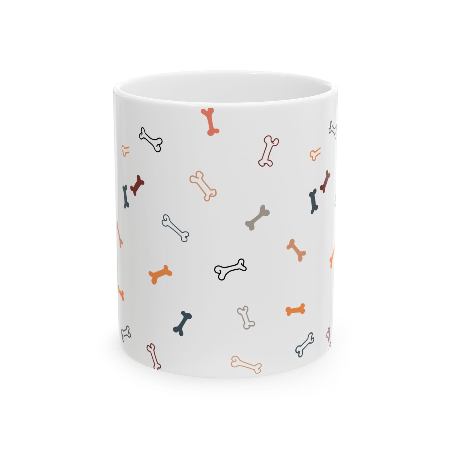Dog Bone Coffee Mug – Cute Ceramic Pet Lover’s Gift, 11oz & 15oz