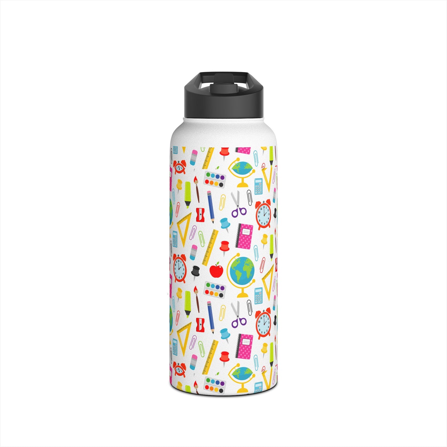 Back-to-School Stainless Steel Water Bottle – School Supplies Design | 12oz 18oz 32oz