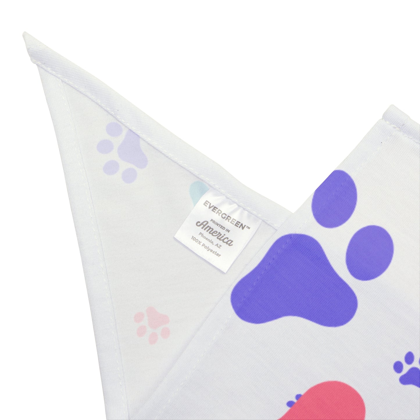 Paw Print Dog Bandana - Colorful Pet Accessory for Small & Medium Dogs National Dog Day Gift Idea
