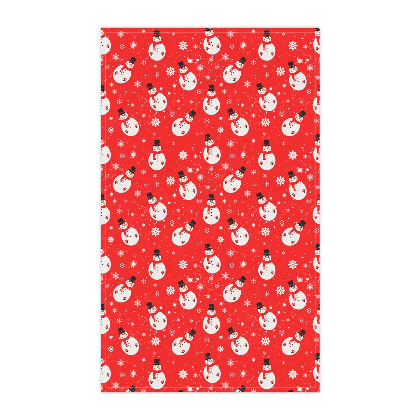 Snowman Christmas Kitchen Towel | Festive Winter Holiday Decor