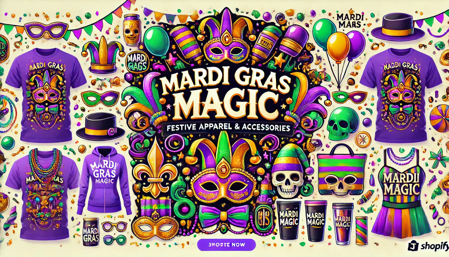 Mardi Gras Magic: Festive Apparel & Accessories