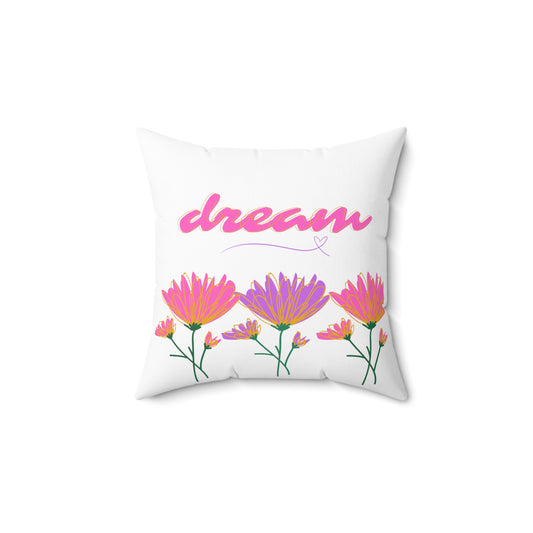 Dreamy Floral Throw Pillow - Double-Sided Print - Stylish Room Accent