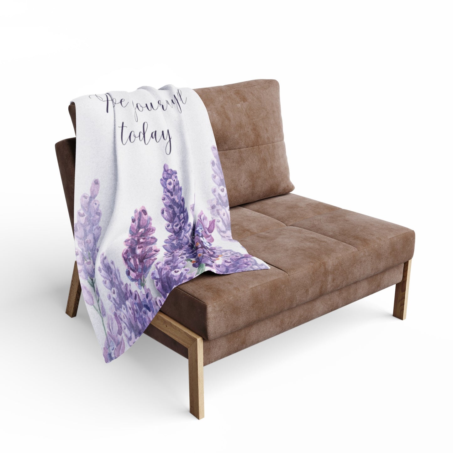 Inspirational Lavender Fleece Blanket - 'Have You Prayed Today?' - 3 Sizes