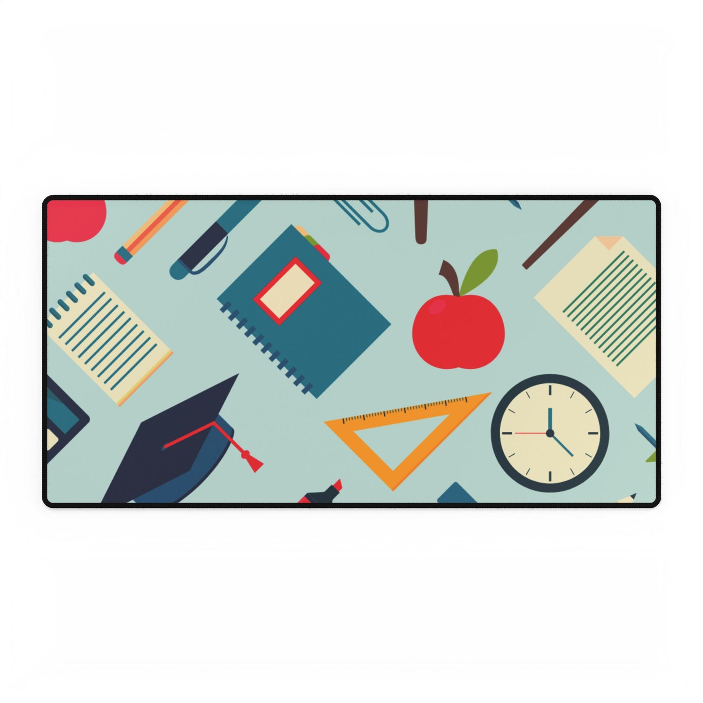 Back-to-School Desk Mat | Cute Teacher Desk Pad for Classroom or Home Office | Academic Desk Decor for Students & Professionals