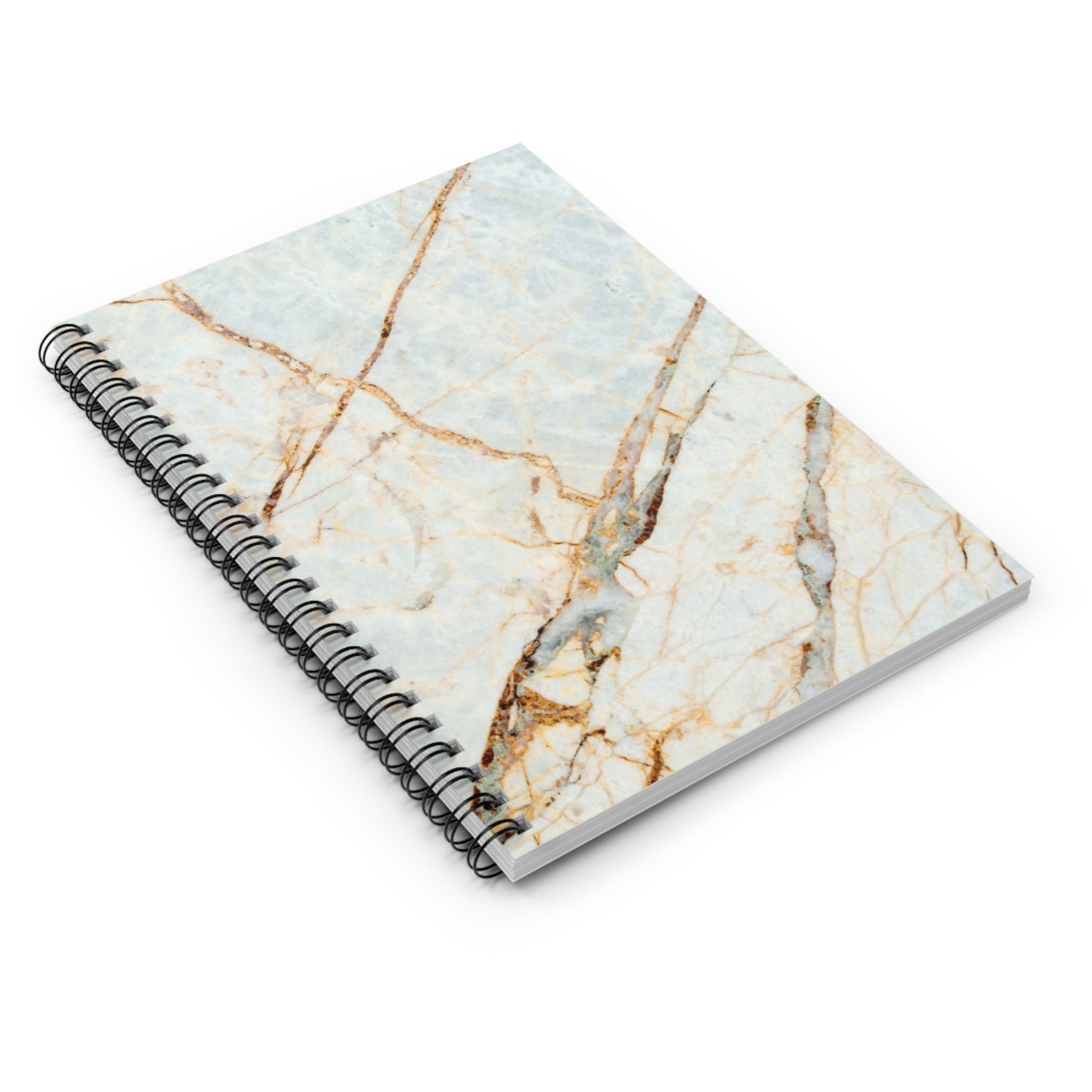 Elegant Marble Prayer Journal - Soft Blue & Brown Hues | Perfect for Spiritual Reflections & Daily Planning