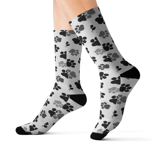 Dog Paw Print Socks – Comfy, Stylish & Fun for Pet Lovers (3 Sizes)