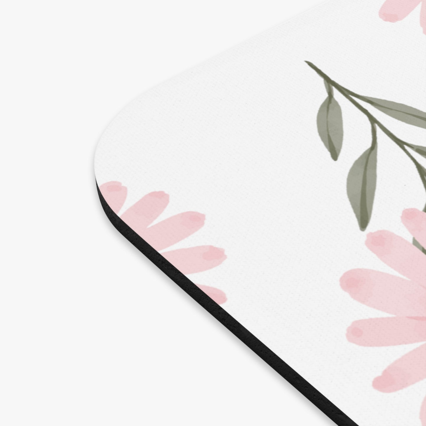 Soft Pink Wildflower Mousepad - Stylish & Durable Mouse Pad for Work from Home | Luxe Home Office Essentials