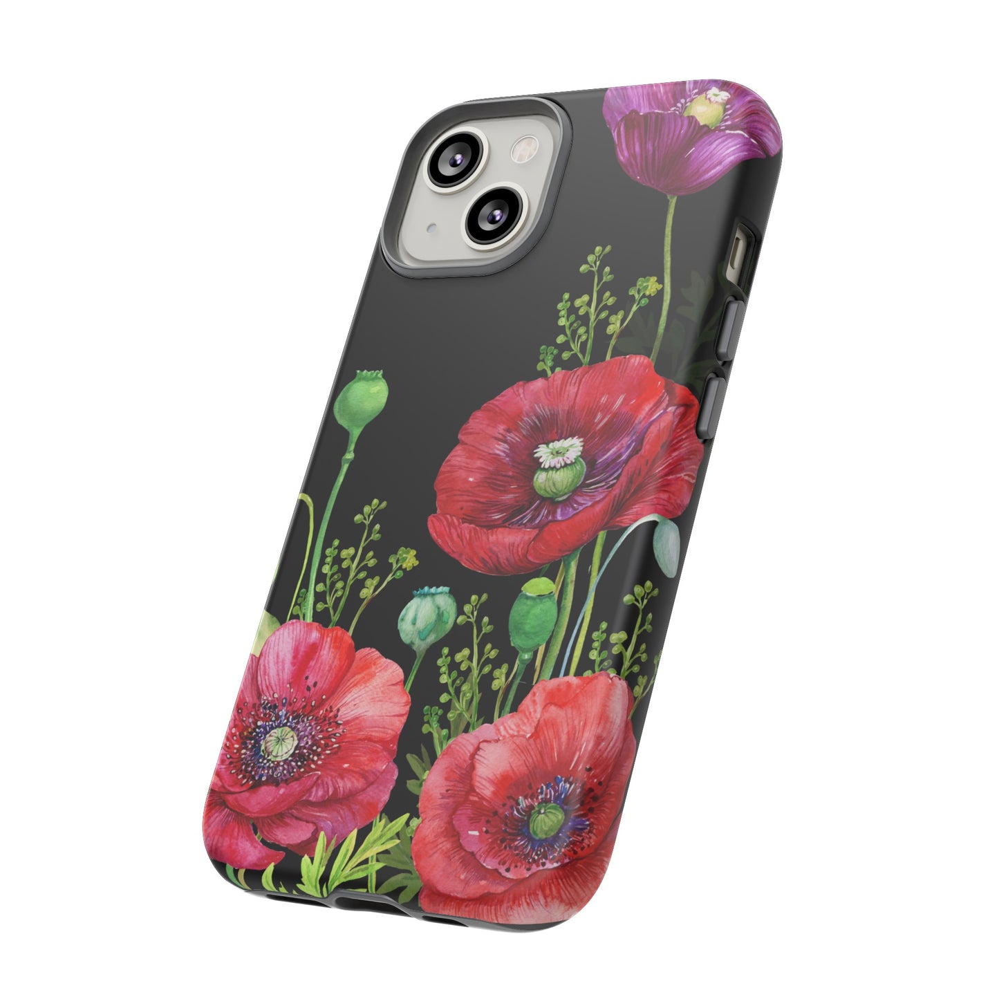 Vibrant Floral iPhone Case - Dual Layer Protection, Elegant ToughCase Edition