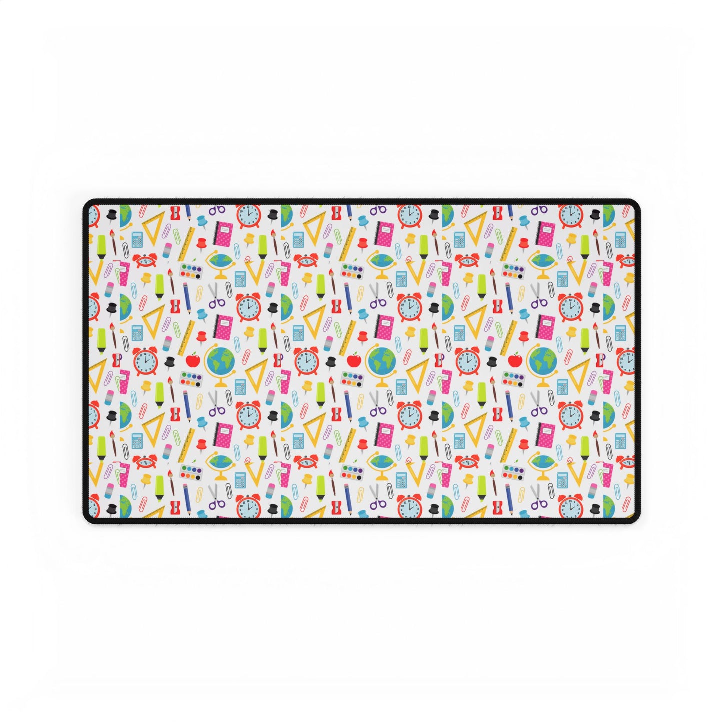 Back-to-School Desk Mat – Fun School Supply Print | Large Non-Slip Mouse Pad for Students, Teachers & Kids Desks