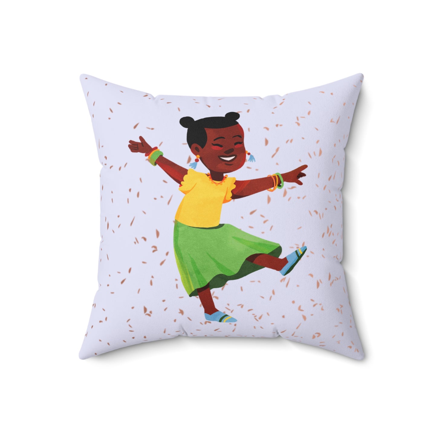 Empowering Throw Pillow for Kids | Shine Bright Decor | Kwanzaa Gift for Little Black Girls