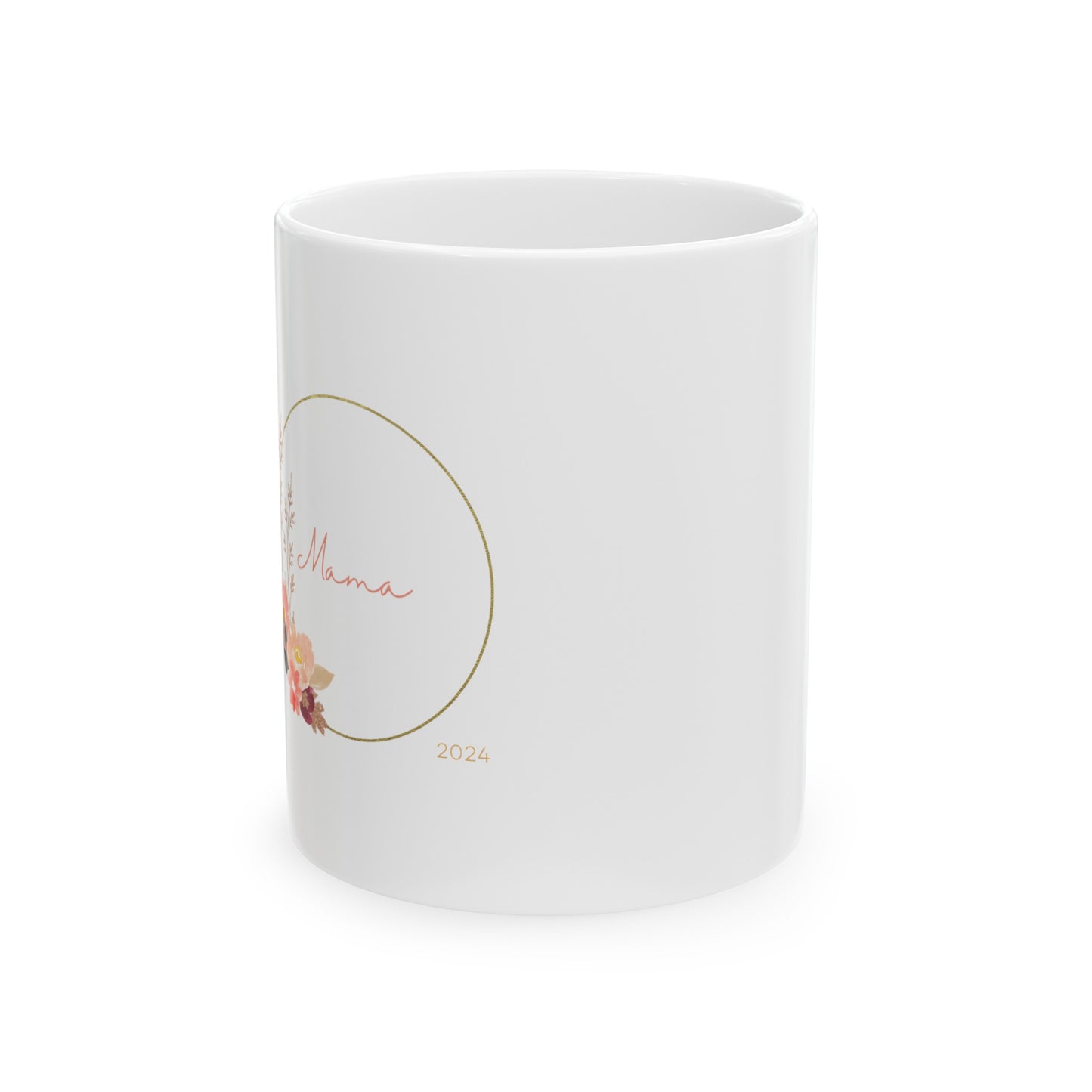 'Mama' Floral Mug - Personalized Coffee Cup for Mom - Mother's Day Gift