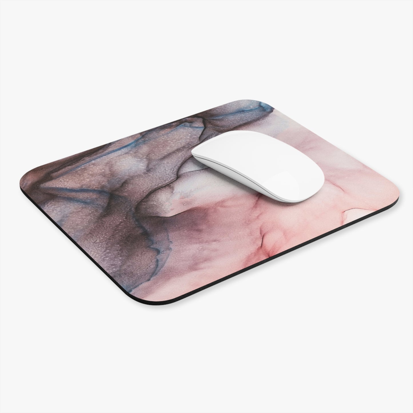 Abstract Pink Marble Mouse Pad - Stylish Home Office Decor | Luxe Office Essentials