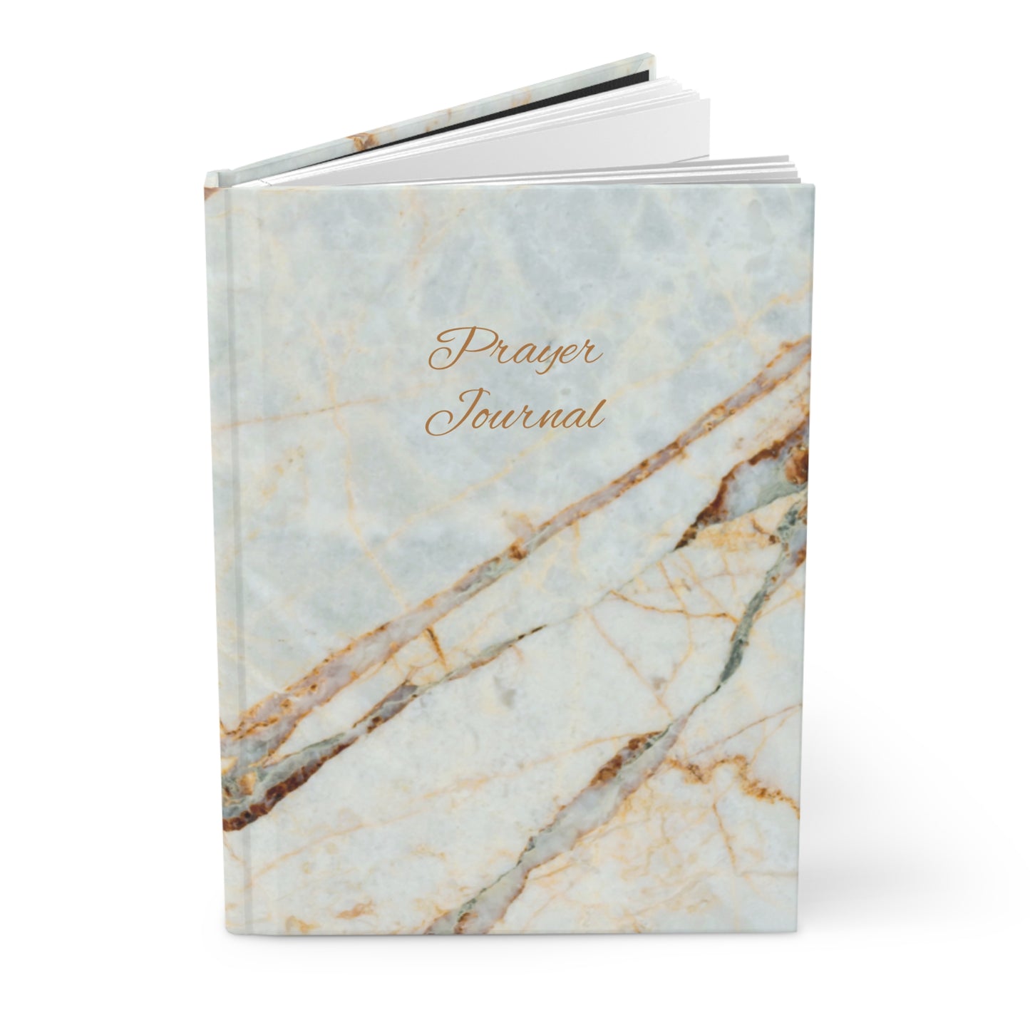 Elegant Marble Prayer Journal - Soft Blue & Brown Hues | Perfect for Meditation & Bible Study | Vivid Inspirations Collection