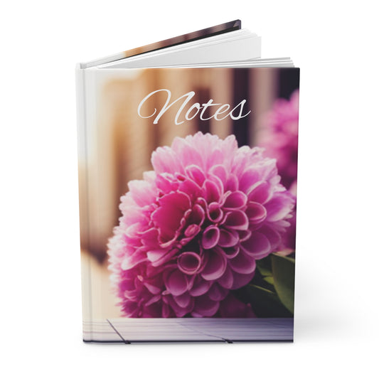 Elegant Purple Floral Hardcover Journal – Romantic Design for Goals & Dreams | Vivid Inspirations Collection