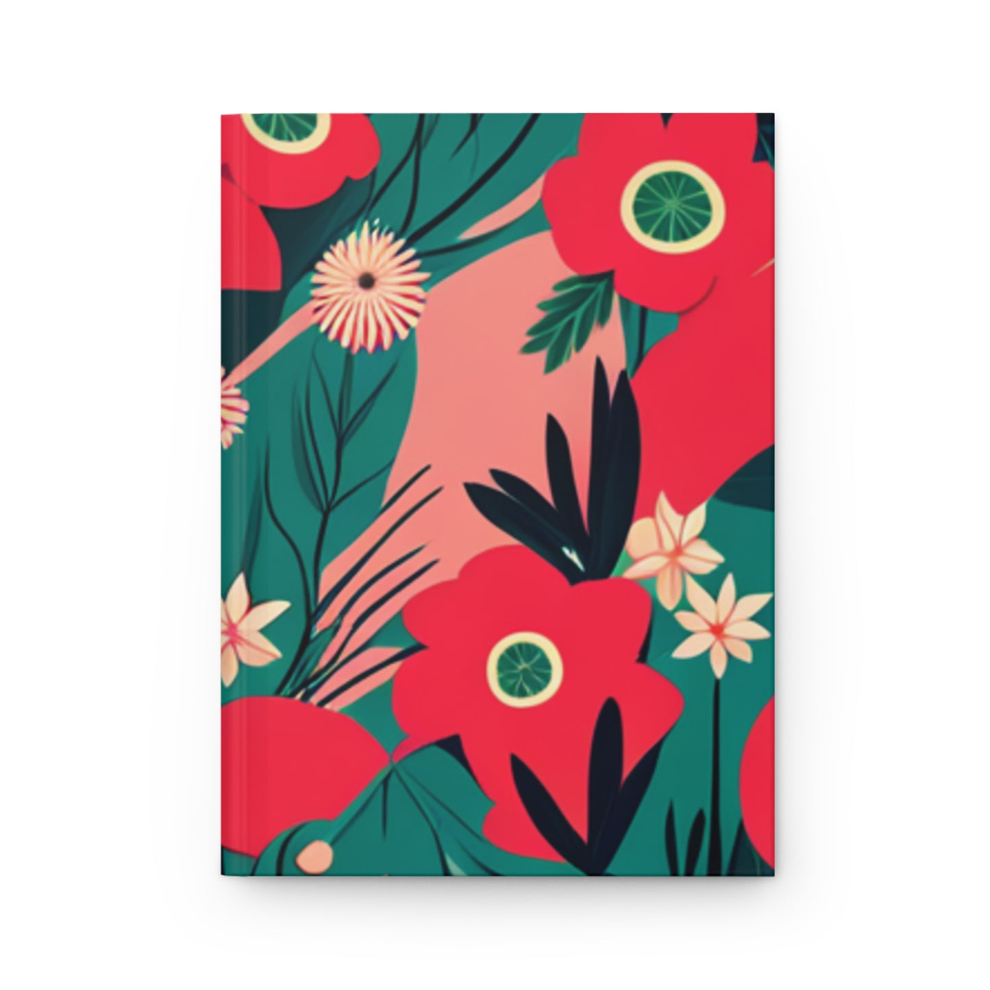 Vibrant Spring Garden Hardcover Journal - Stylish Affirmation, Prayer & Dream Notebook | Luxe Home Office Essentials