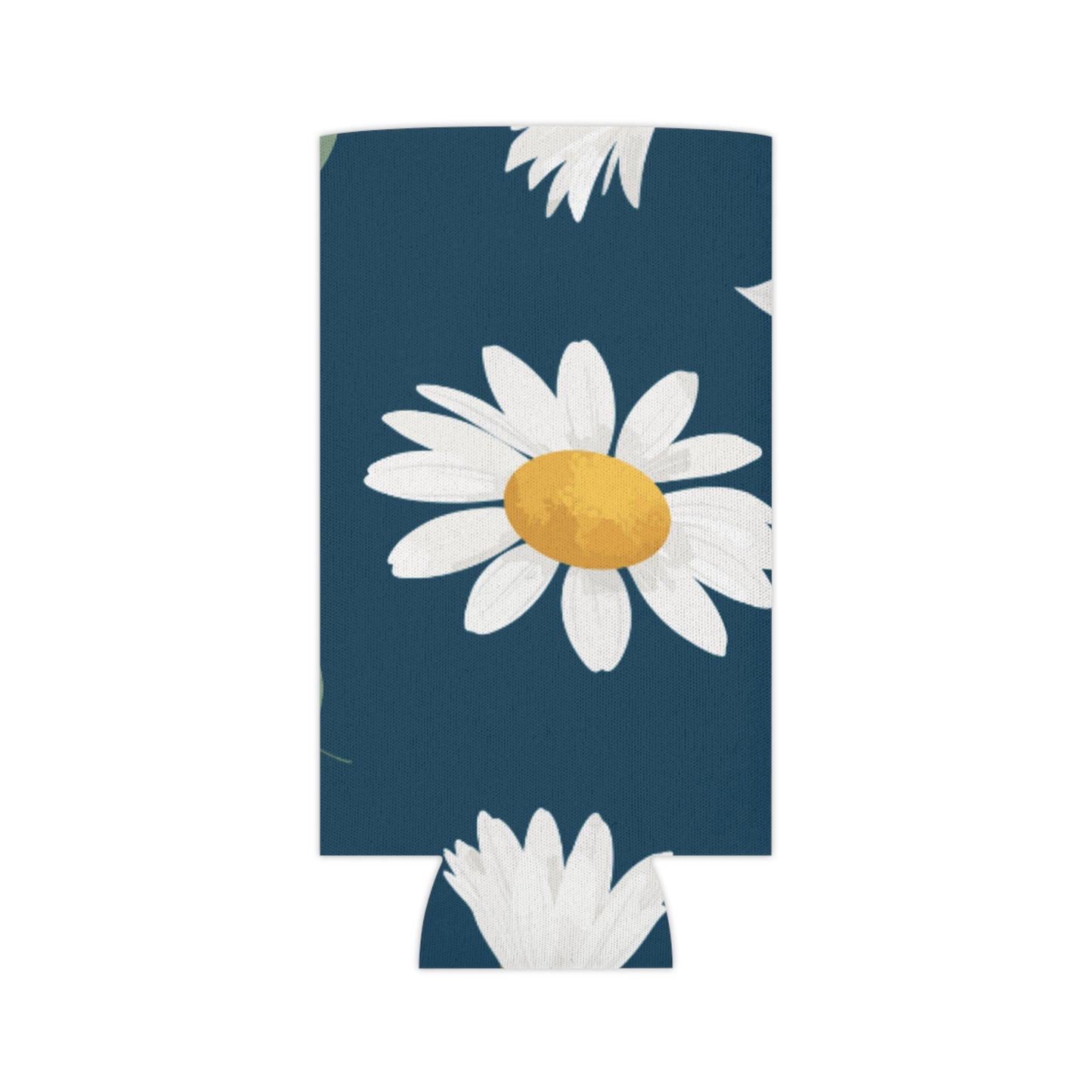 Summer Daisy Navy Koozie: Keep Your Beverages Fresh and Your Style Cool