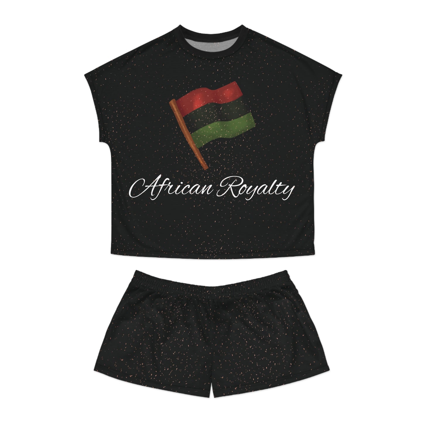 African Royalty Womens Pajama Set | Black Pride Lounge Set | Kwanzaa-Themed Sleepwear & Gift