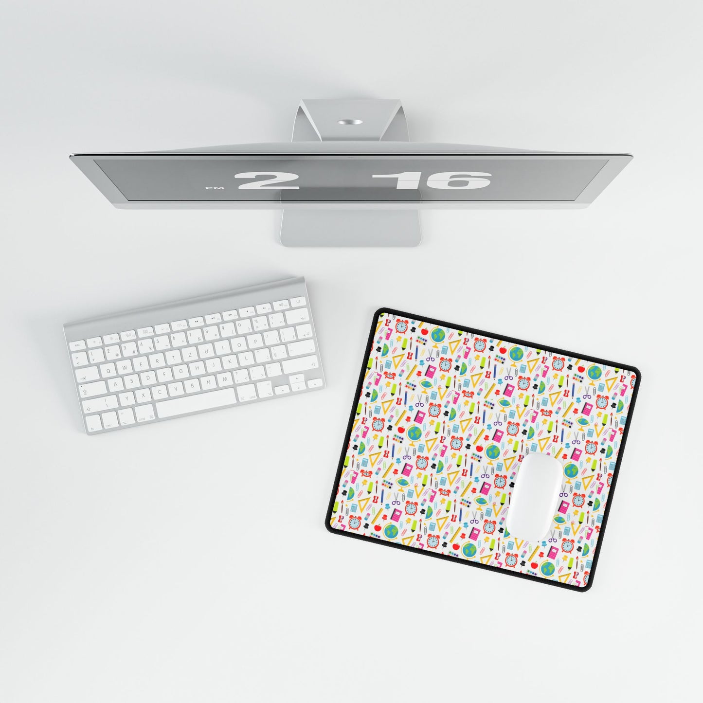 Back-to-School Desk Mat – Fun School Supply Print | Large Non-Slip Mouse Pad for Students, Teachers & Kids Desks