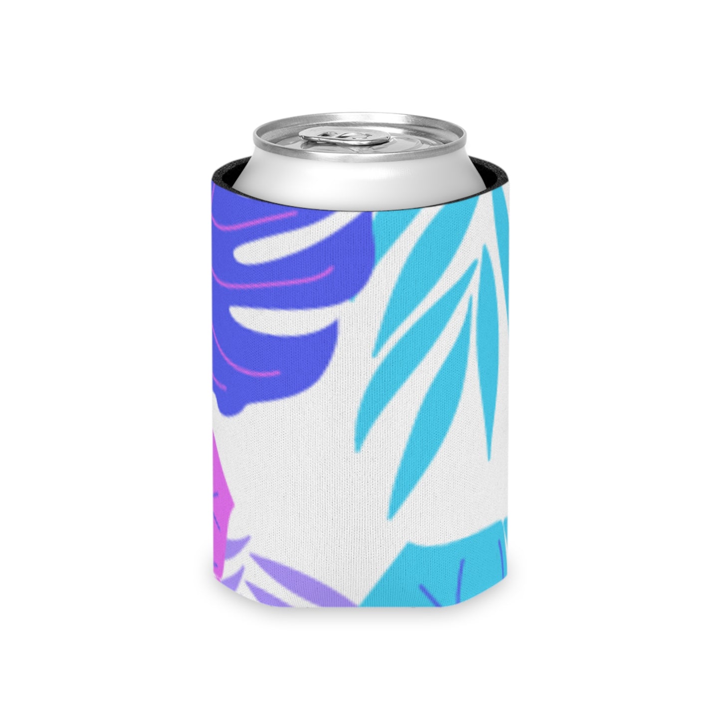 Island Vibes Koozie - Personalized Purple & Teal Can Cooler for Beach, Summer, and Outdoor Parties | Drink Insulator