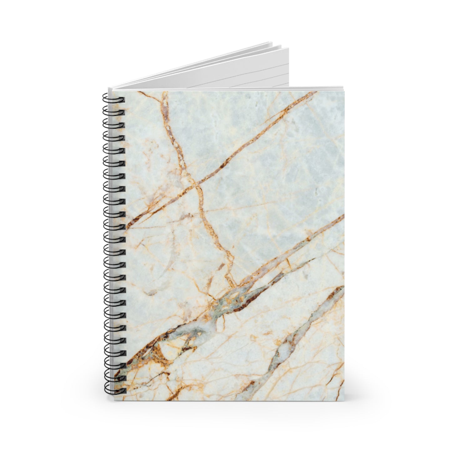 Elegant Marble Prayer Journal - Soft Blue & Brown Hues | Perfect for Spiritual Reflections & Daily Planning