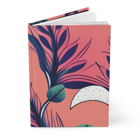 Vibrant Abstract Pink Hardcover Journal - Stylish & Durable Notebook for Affirmations, Prayers, and Goal Setting | Luxe Home Office Essentials