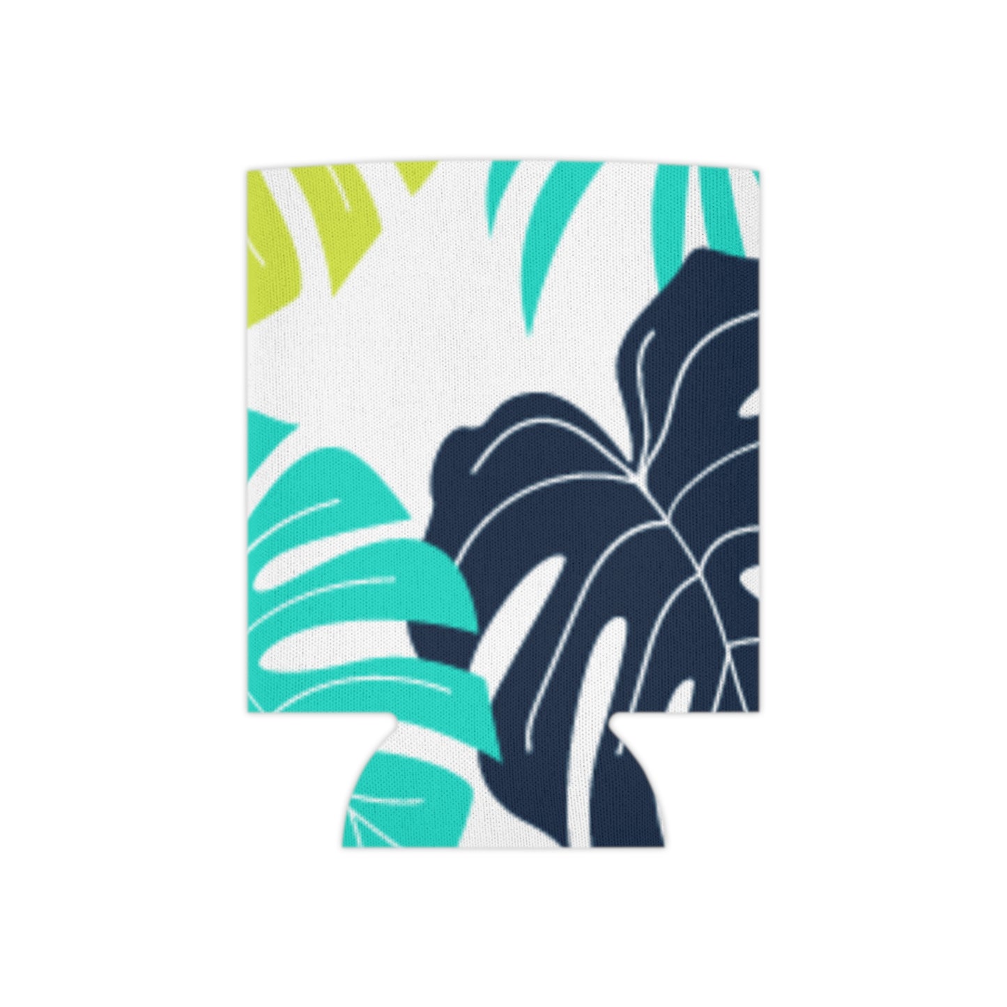 Tropical Oasis Koozie - Personalized Blue & Green Plant Can Cooler for Beach, Summer, and Outdoor Parties | Drink Insulator