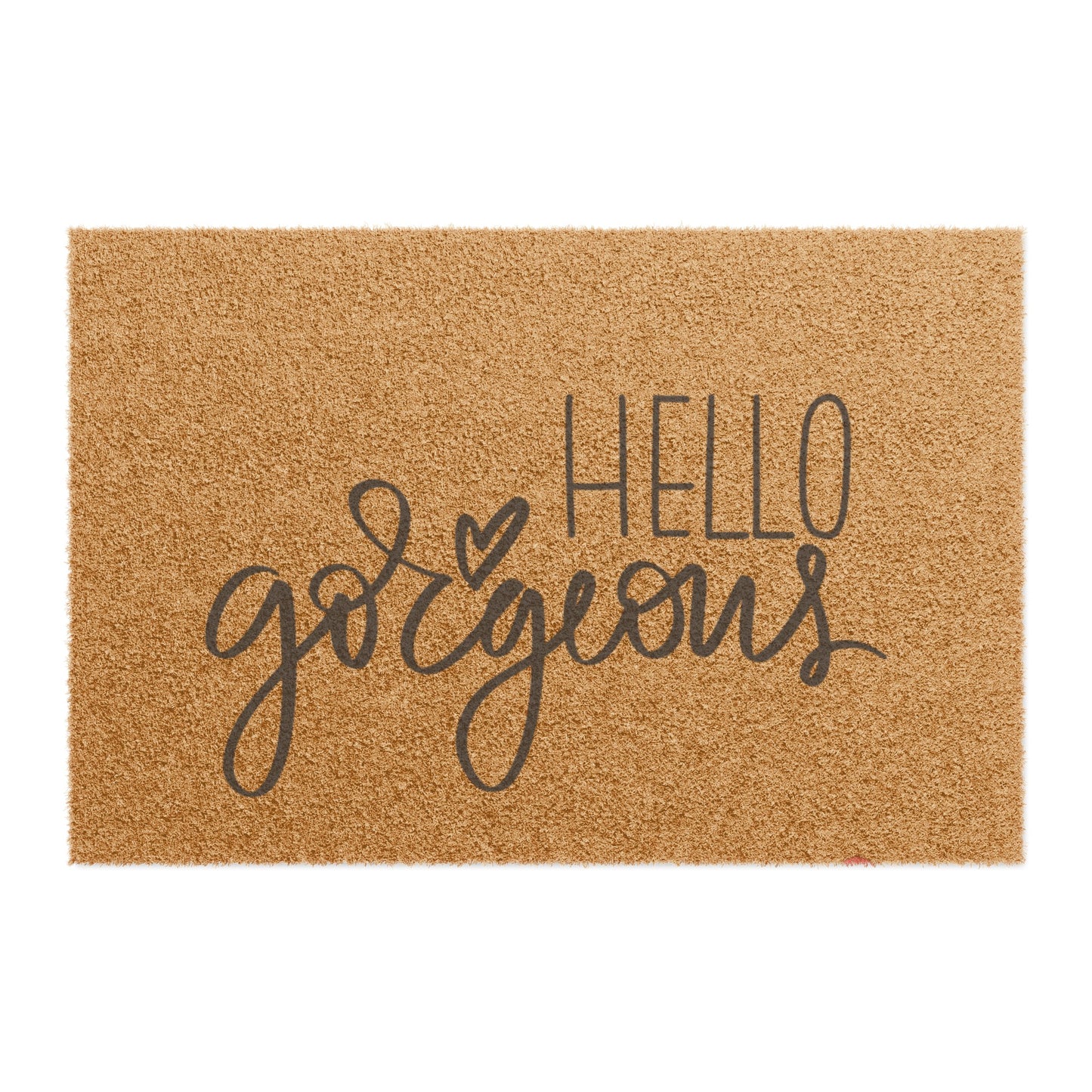 Chic 'Hello Gorgeous' Outdoor Mat - Personalized Welcome Mat | - Shop Now!