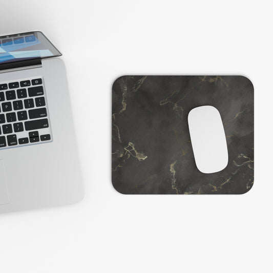 Elegant Black and Gold Marble Mouse Pad - Luxe Home Office Decor | Stylish Desk Accessory