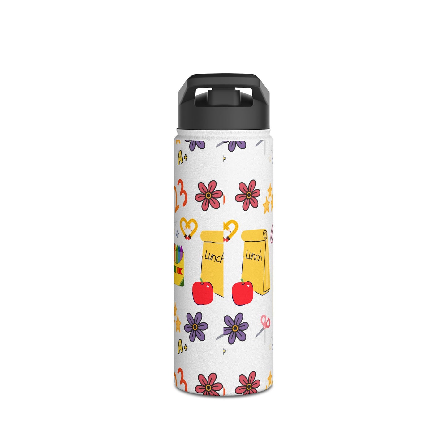 Back-to-School Stainless Steel Water Bottle | BPA-Free Insulated Kids & Teacher Gift | Keeps Drinks Hot & Cold | 12oz 18oz 32oz