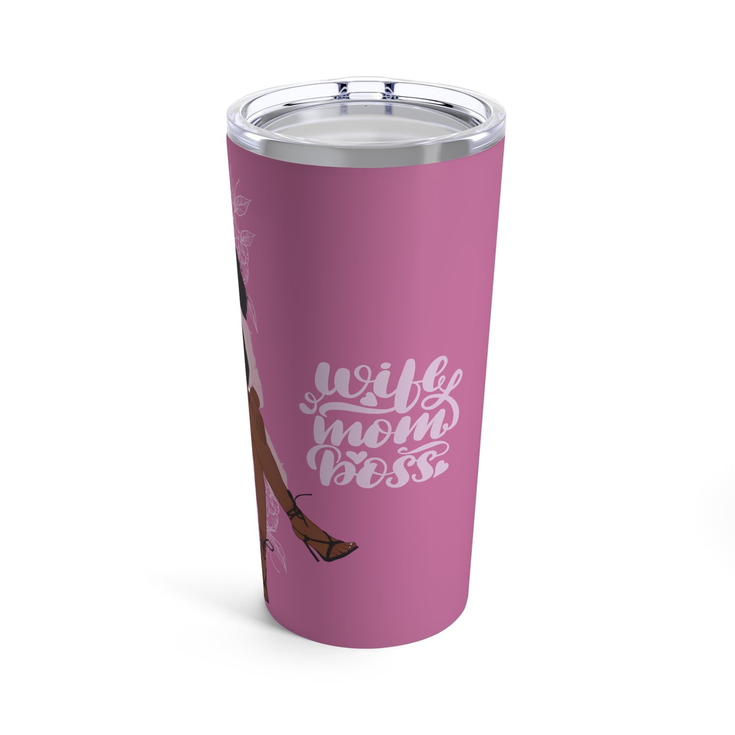 Purple 'Wife Mom Boss' Tumbler - 20oz Stainless Steel - Mother's Day 2024 Gift