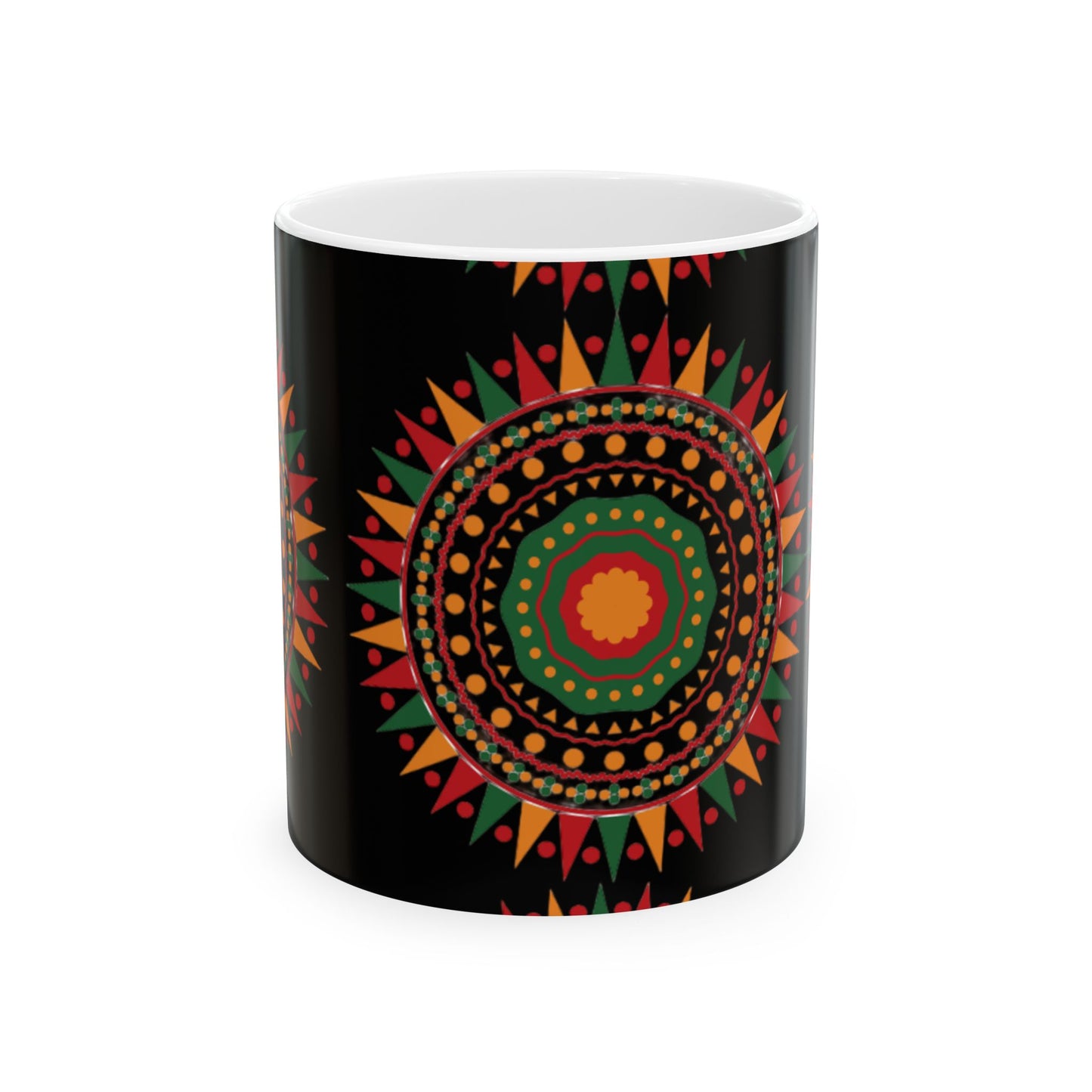 Kwanzaa Mug | African-Inspired Ceramic Coffee Cup | Vibrant Cultural Gift in 11oz & 15oz