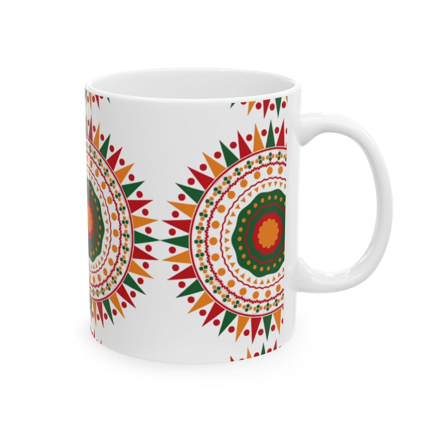 Kwanzaa Mug | African-Inspired Ceramic Coffee Cup | Vibrant Cultural Gift in 11oz & 15oz