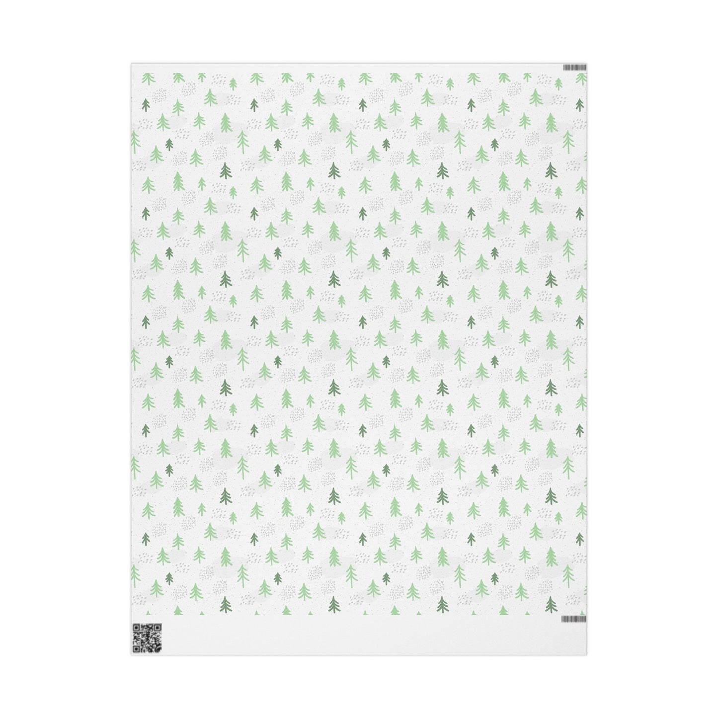 Minimalist Evergreen Wrapping Paper : Modern Holiday Gift Wrap with Simple Green Tree Design, Perfect for Christmas Gifts