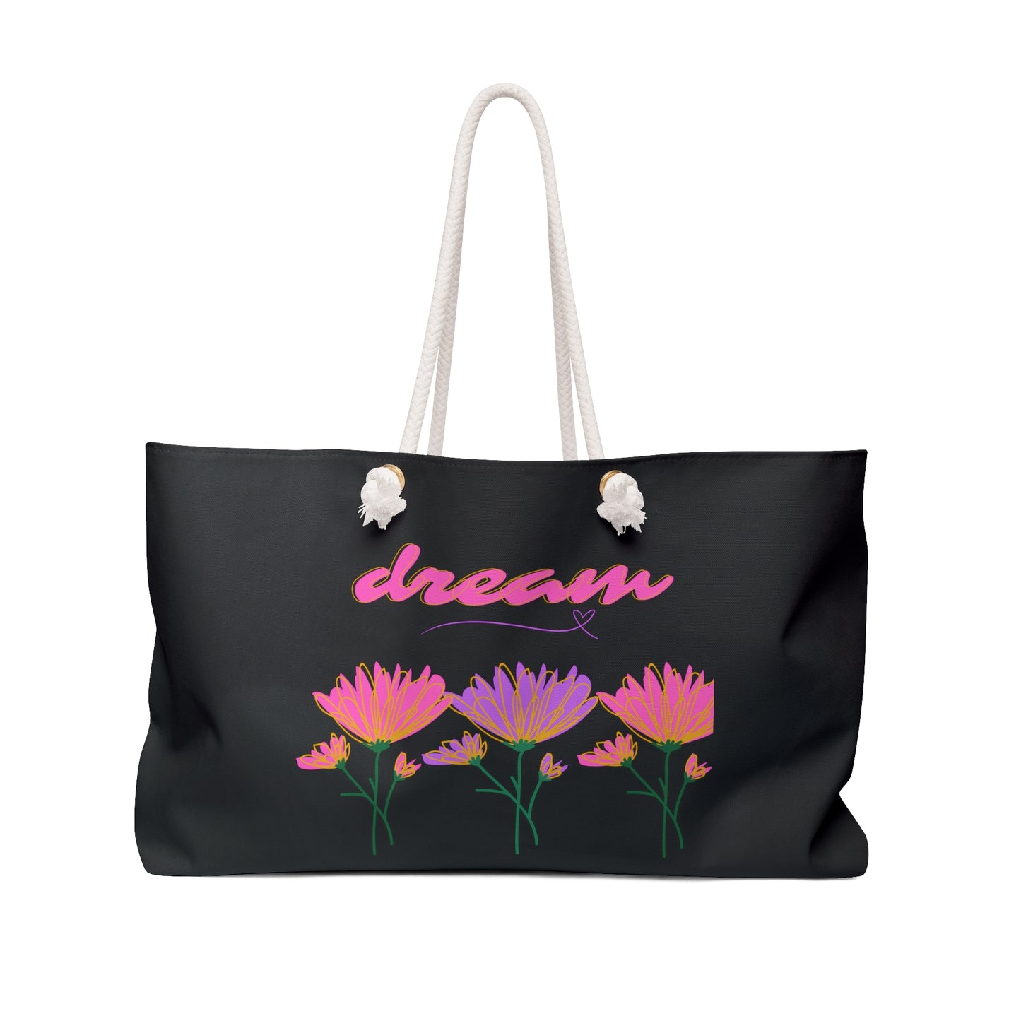 Floral 'Dream' Oversized Weekender Tote Bag - Beach Travel Carryall