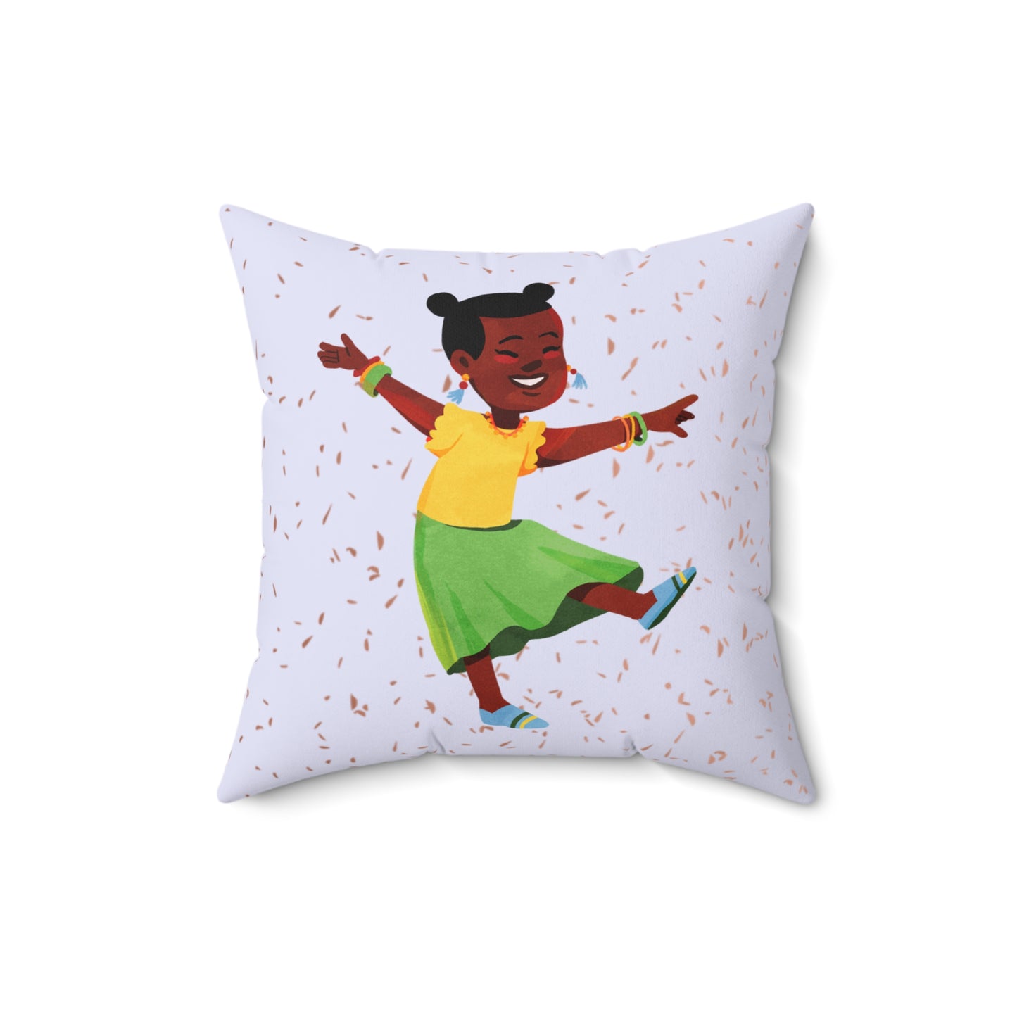 Empowering Throw Pillow for Kids | Shine Bright Decor | Kwanzaa Gift for Little Black Girls