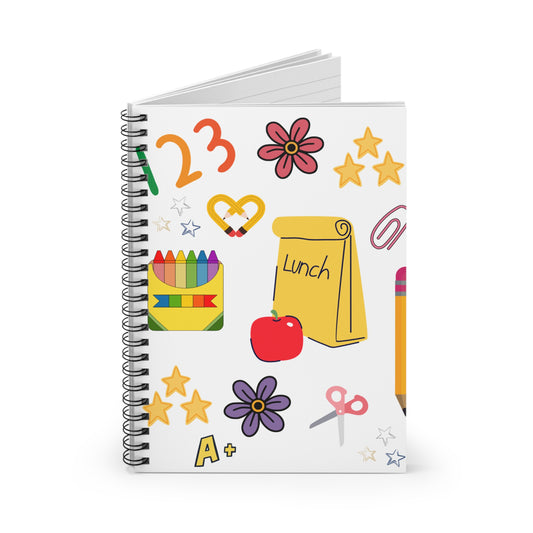 Lunchbox Love Spiral Notebook – Cute School Supplies Journal for Moms, Teachers, & Students | 6x8 Ruled Back-to-School Notebook
