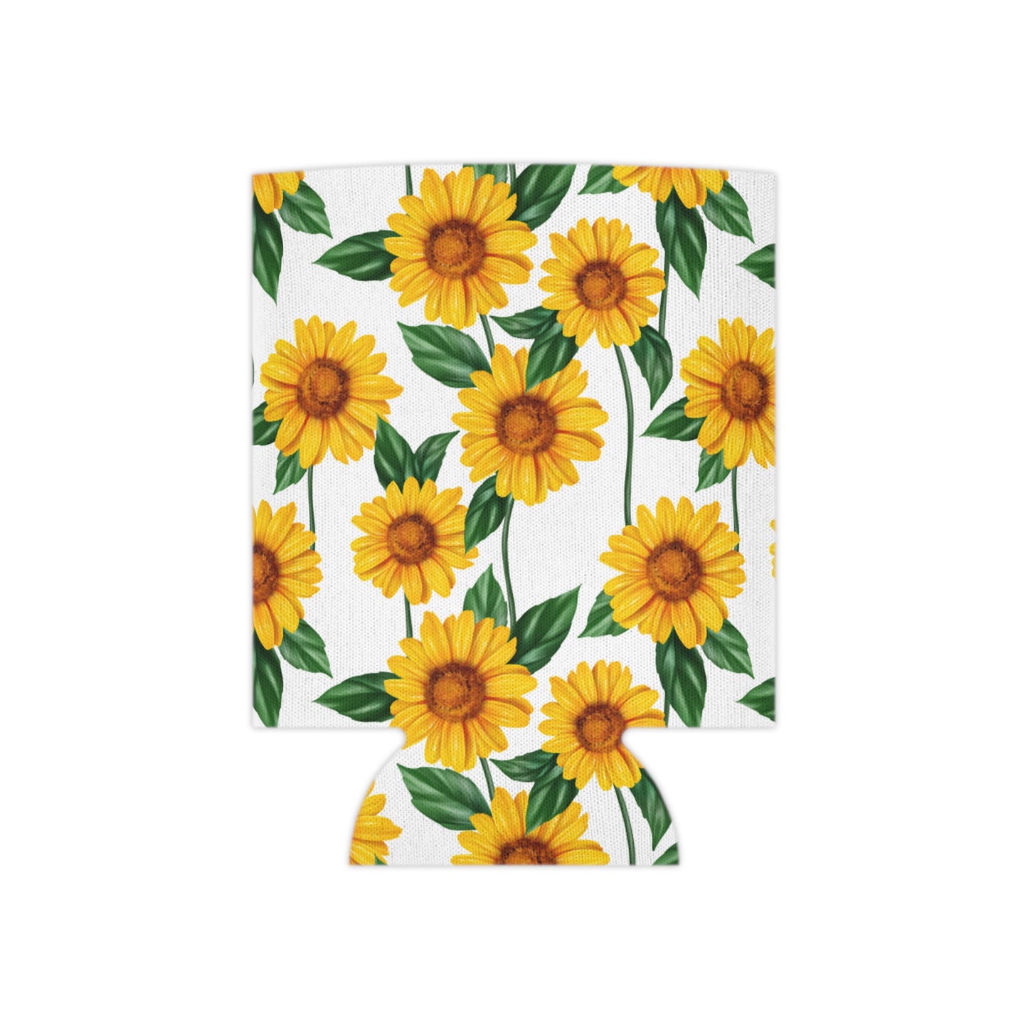 Sunflower Bliss Koozie - Personalized Floral Can Cooler for Garden Parties, Beach, and Outdoor Events | Drink Insulator