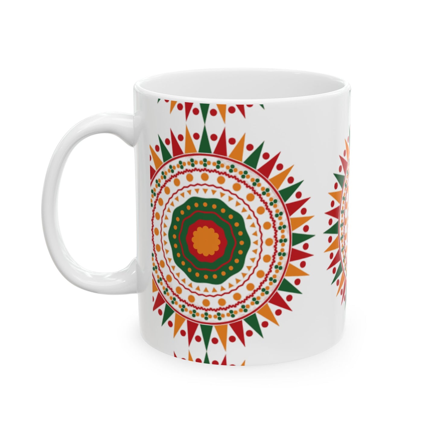 Kwanzaa Mug | African-Inspired Ceramic Coffee Cup | Vibrant Cultural Gift in 11oz & 15oz