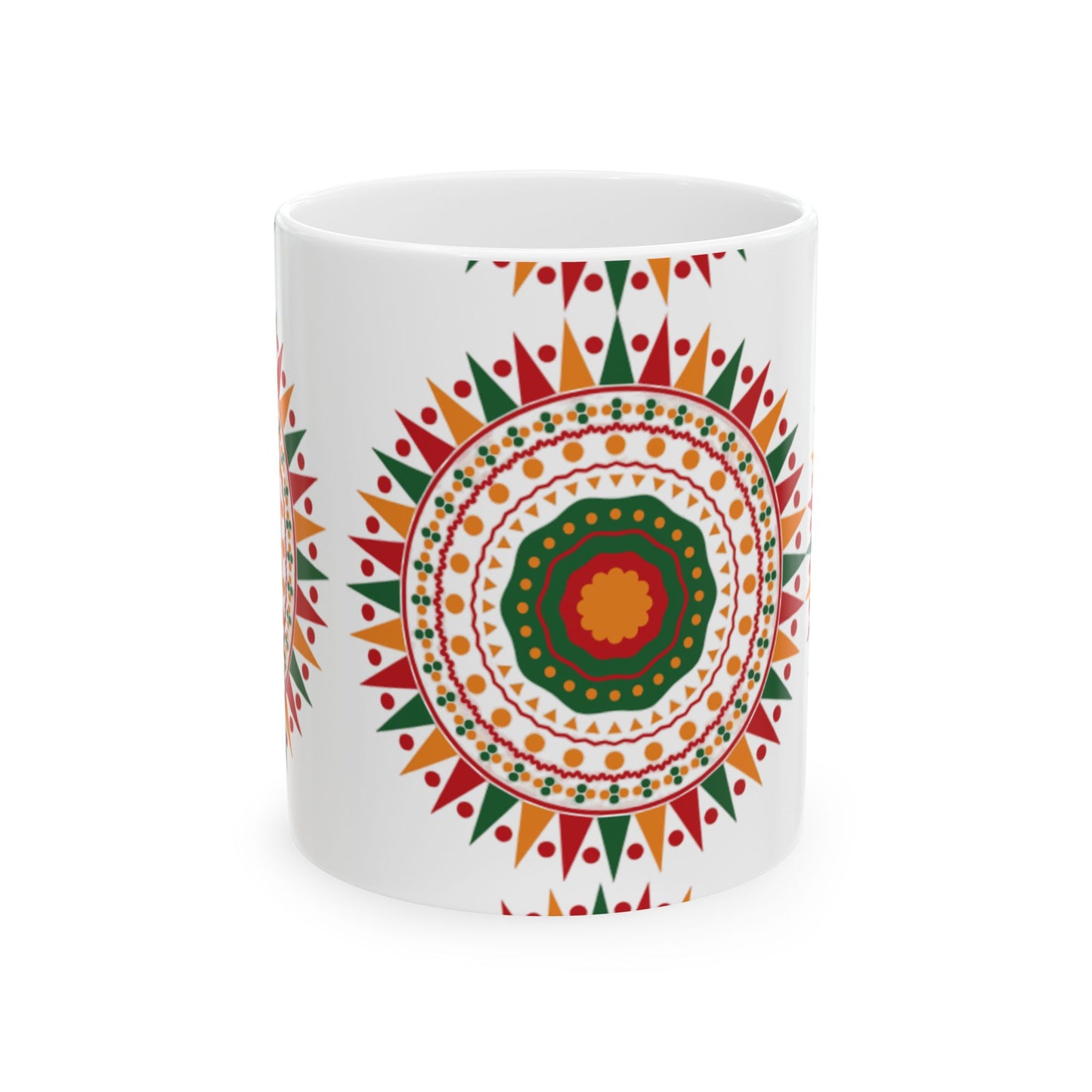 Kwanzaa Mug | African-Inspired Ceramic Coffee Cup | Vibrant Cultural Gift in 11oz & 15oz