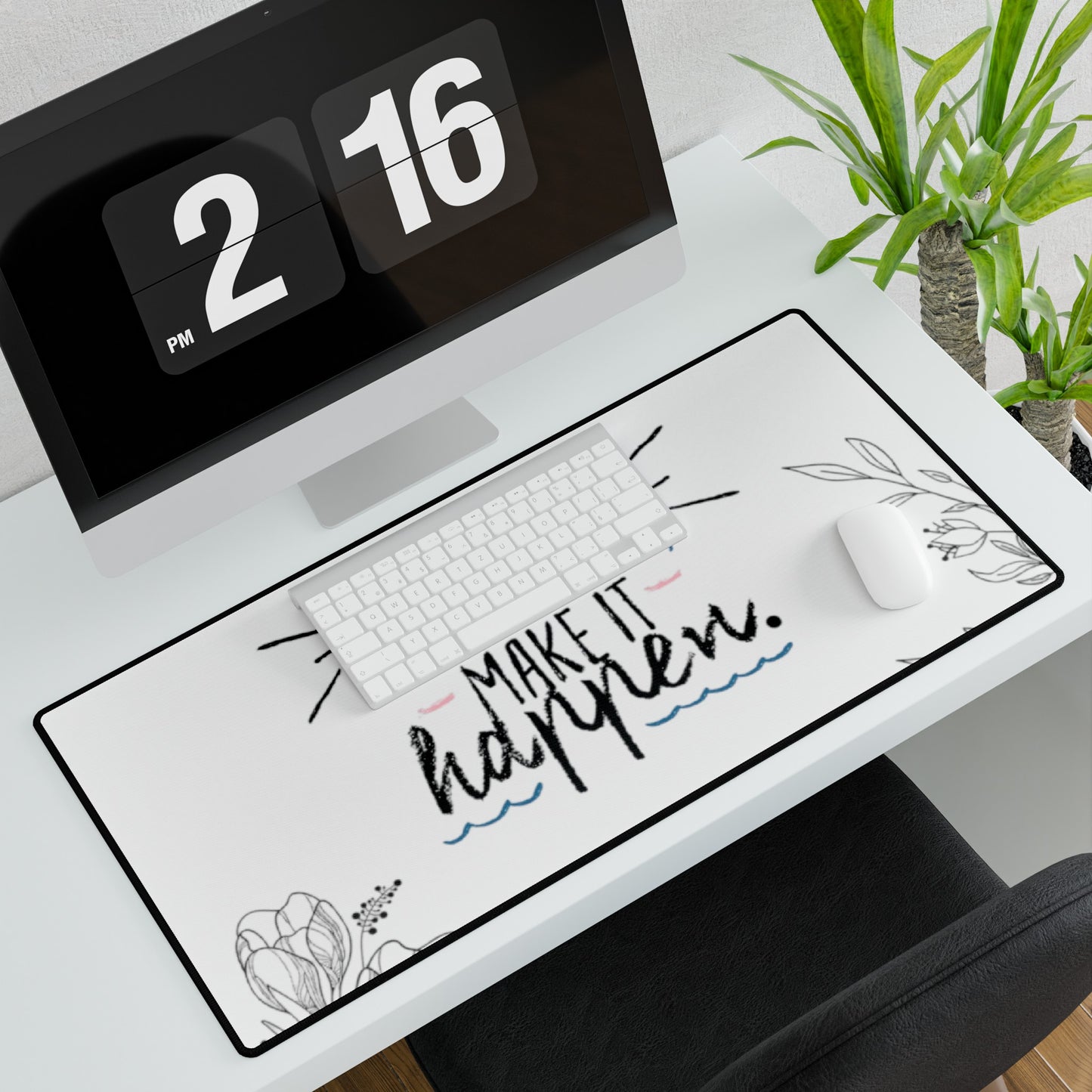 Inspirational 'Dream Big Work Hard' Desk Mat - Motivate & Enhance Your Desk!