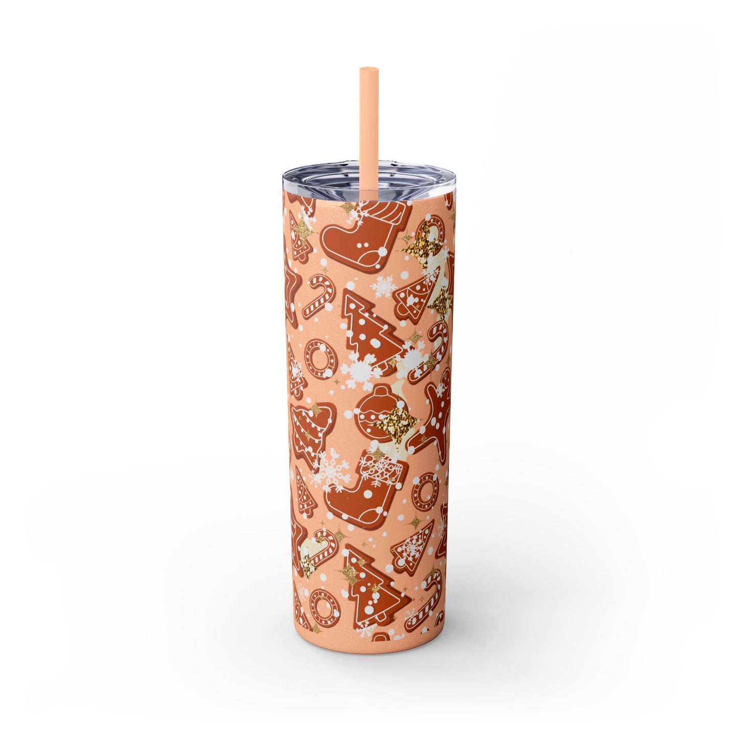 Gingerbread Cookie Holiday Tumbler 20oz | Festive Insulated Drinkware