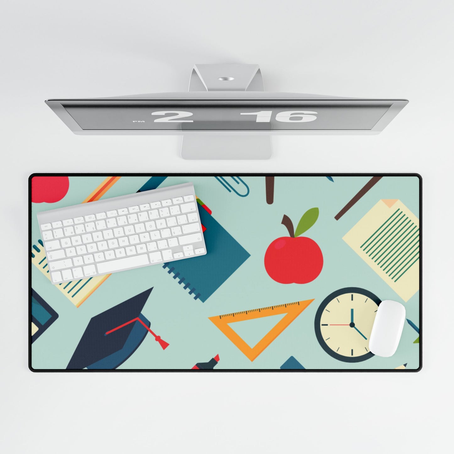 Back-to-School Desk Mat | Cute Teacher Desk Pad for Classroom or Home Office | Academic Desk Decor for Students & Professionals