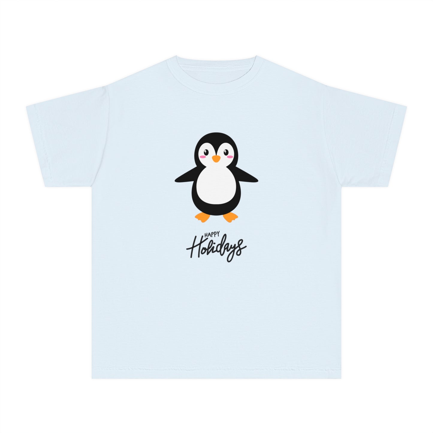 Holiday Penguin Kids Shirt : Matching Family Christmas Pajama Set Soft 100% Cotton Youth Tee Comfortable & Durable for Everyday Wear