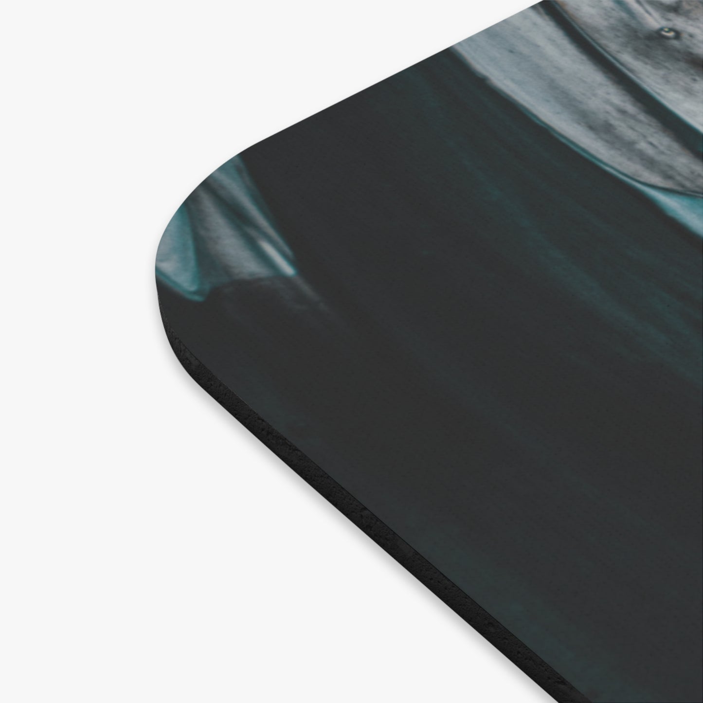 Marble Marvel: Stylish Black and Teal Mousepad for Ultimate Comfort and Control!