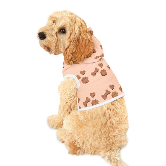 Dog Bone & Paw Print Hoodie – Cozy Custom Pet Sweatshirt for Stylish Pups